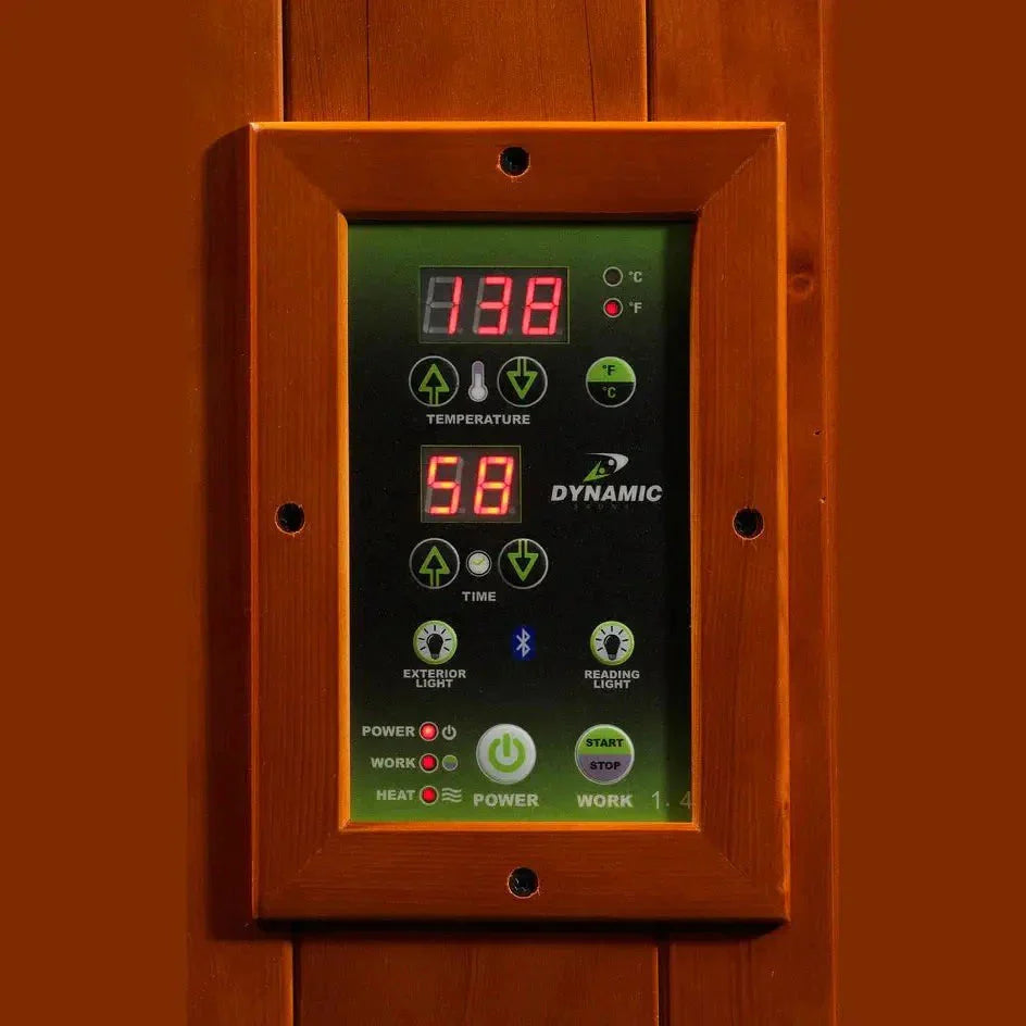 Dynamic "Avila" 1-2-person Low EMF FAR Infrared Sauna DYN-6103-01-Dynamic Saunas-HQ Sauna