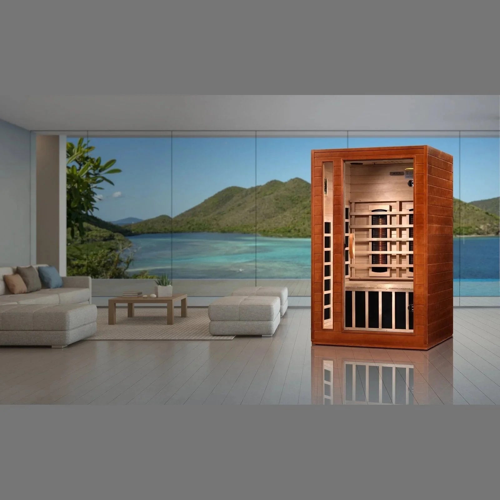 Dynamic "Cardoba" 2-Person Full Spectrum Near Zero EMF FAR Infrared Sauna-Dynamic Saunas-HQ Sauna