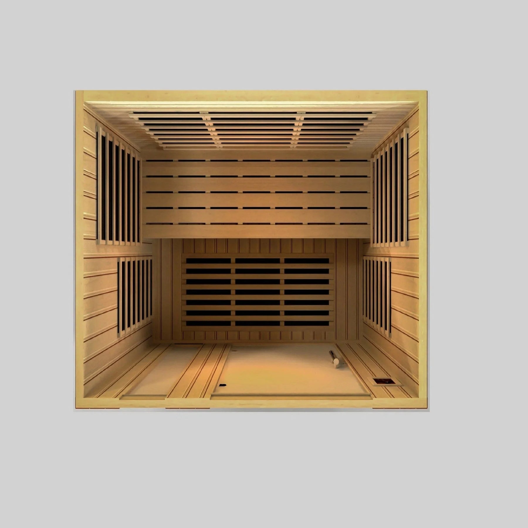 Dynamic Lugano 3-person Ultra Low EMF (Under 3MG) FAR Infrared Sauna (Canadian Hemlock)-Dynamic Saunas-HQ Sauna