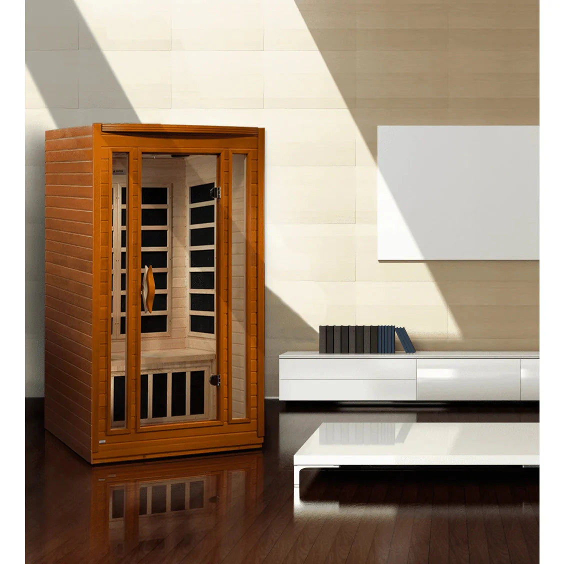Dynamic "San Marino" 2-person Low EMF FAR Infrared Sauna DYN-6210-01-Dynamic Saunas-HQ Sauna