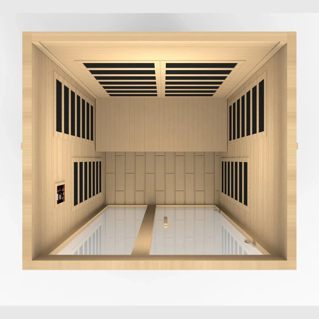 Dynamic "Santiago" 2-person Low EMF FAR Infrared Sauna DYN-6209-01-Dynamic Saunas-HQ Sauna