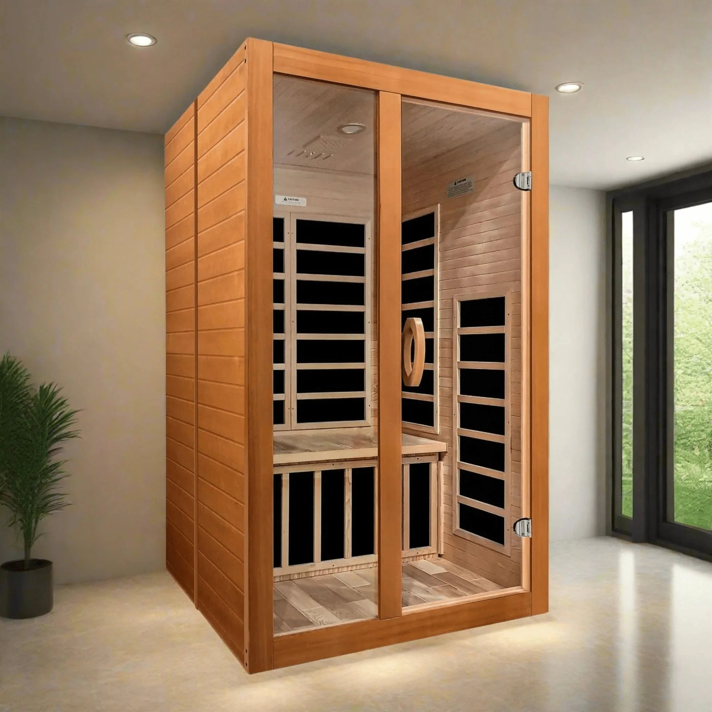 Dynamic Santiago Elite 2-person Ultra Low EMF FAR Infrared Sauna-Dynamic Saunas-HQ Sauna