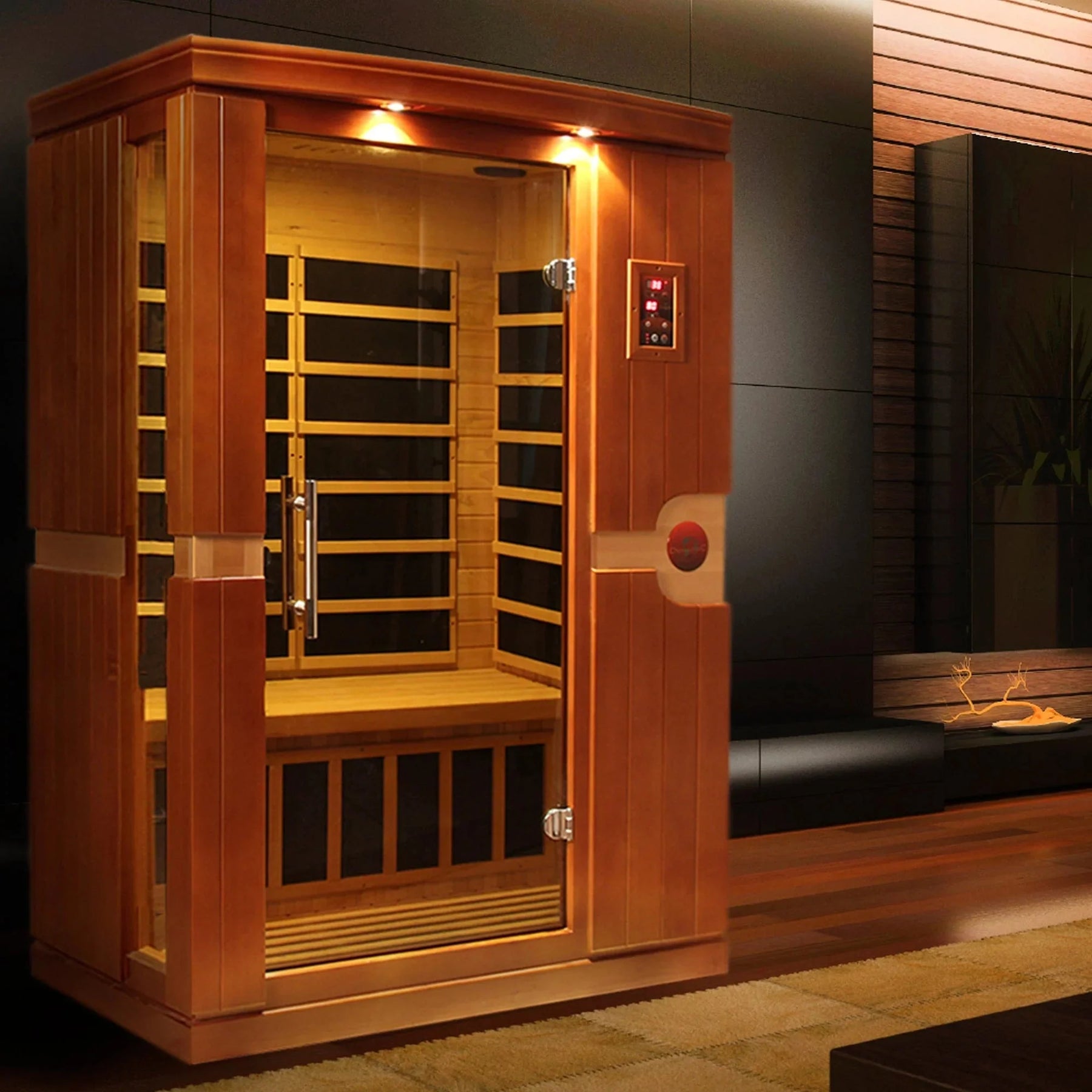 Dynamic "Venice" 2-person Low EMF FAR Infrared Sauna DYN-6210-01-Dynamic Saunas-HQ Sauna