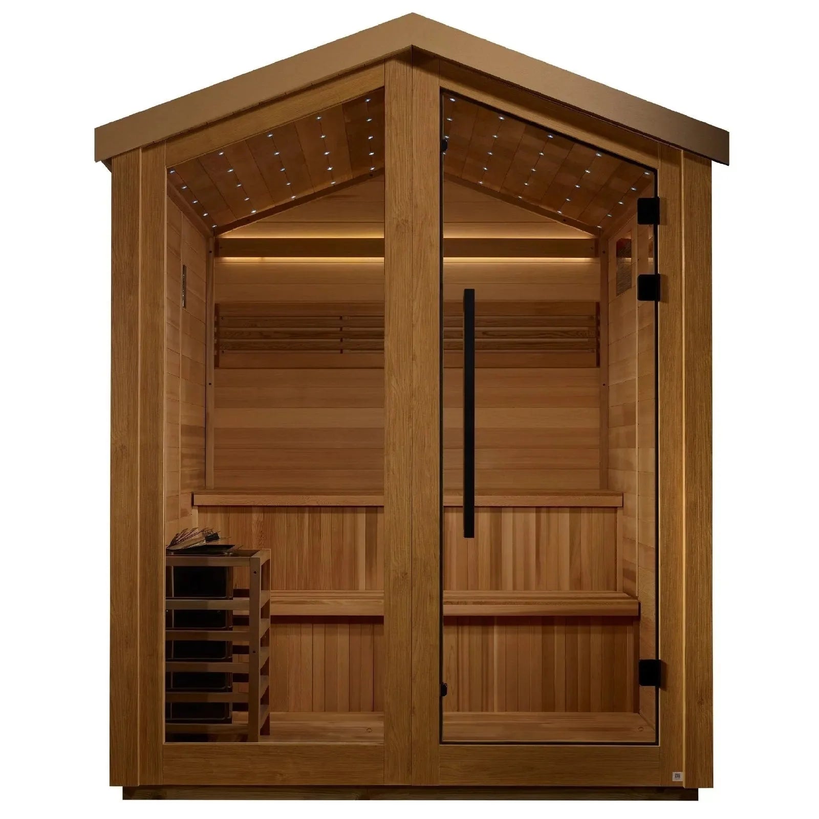 Golden Designs Kaarina 6 Person Outdoor Traditional Sauna GDI-8506-01-Golden Designs-HQ Sauna