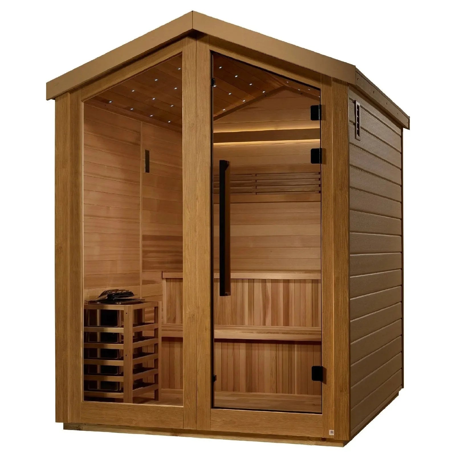 Golden Designs Kaarina 6 Person Outdoor Traditional Sauna GDI-8506-01-Golden Designs-HQ Sauna