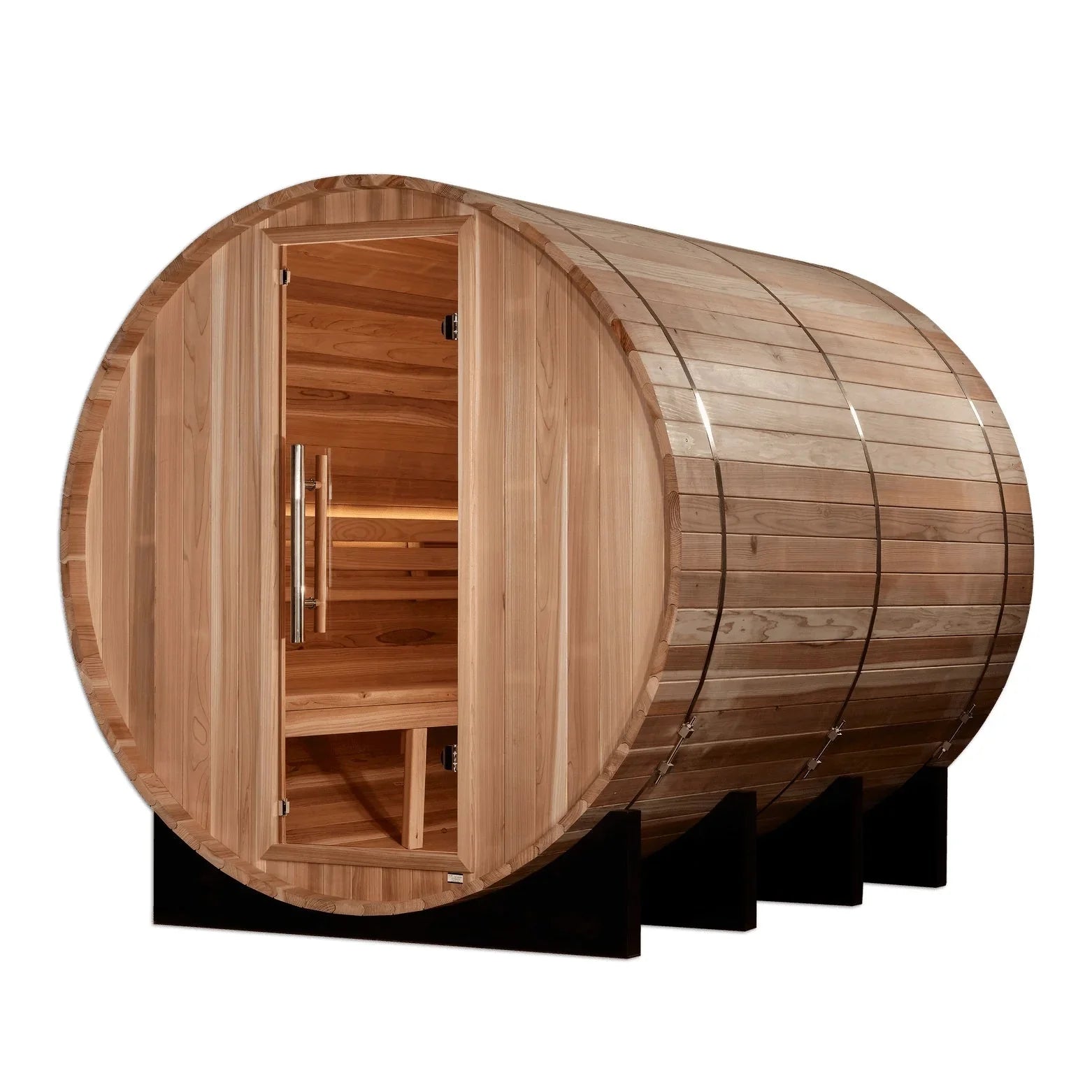 Golden Designs "Klosters" 6 Person Barrel Traditional Sauna GDI-B006-01-Golden Designs-HQ Sauna