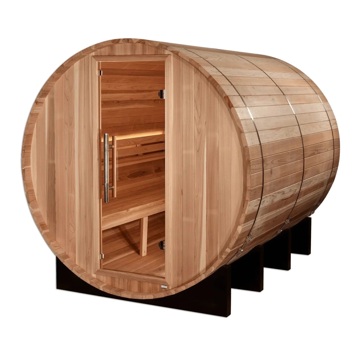 Golden Designs "Klosters" 6 Person Barrel Traditional Sauna GDI-B006-01-Golden Designs-HQ Sauna