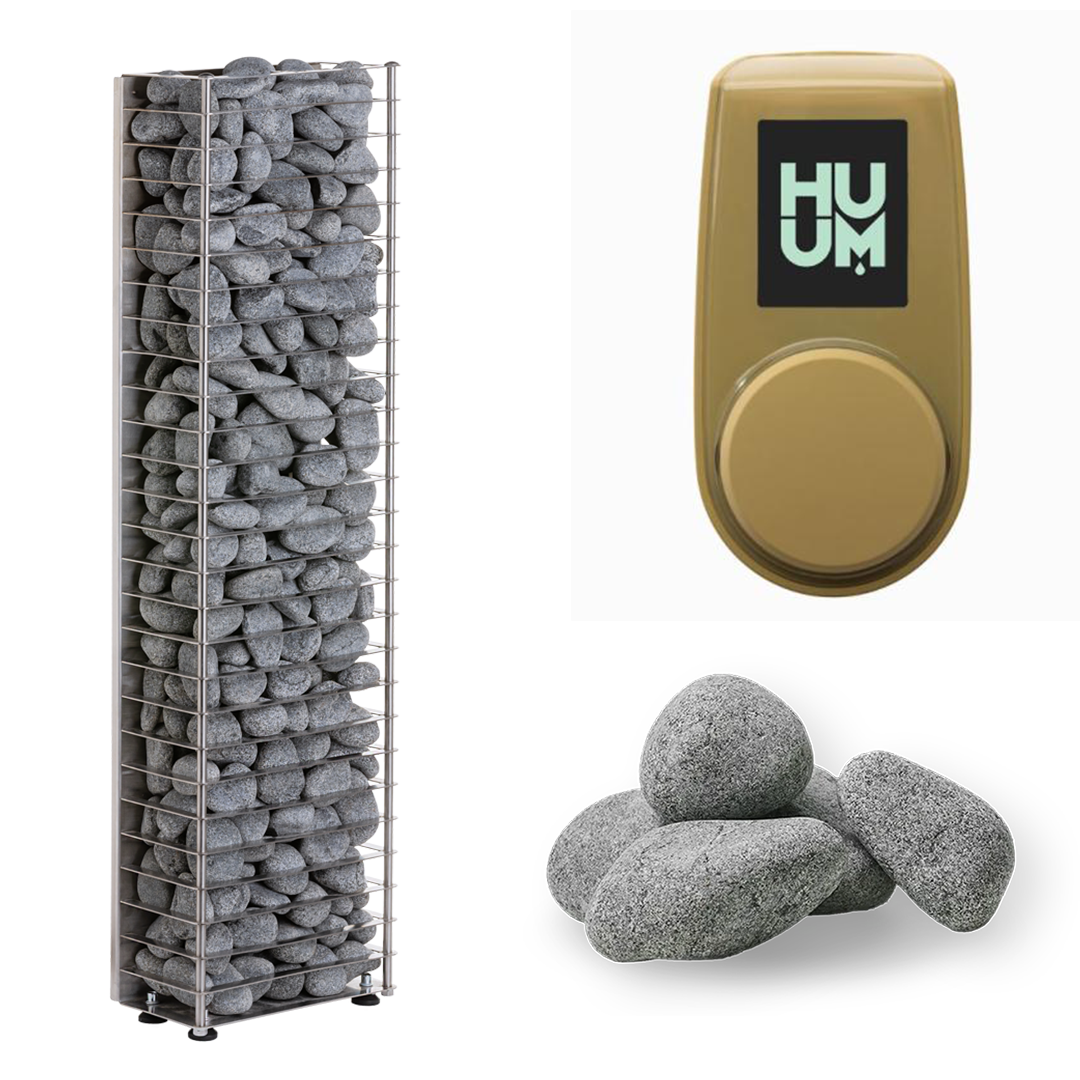 HUUM CLIFF Series 10.5kW Sauna Heater Package-HUUM-UKU Local with Sand Case-HQ Sauna
