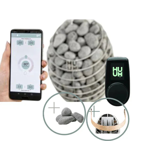 HUUM DROP Series 9.0kW Sauna Heater Package-HUUM-HQ Sauna