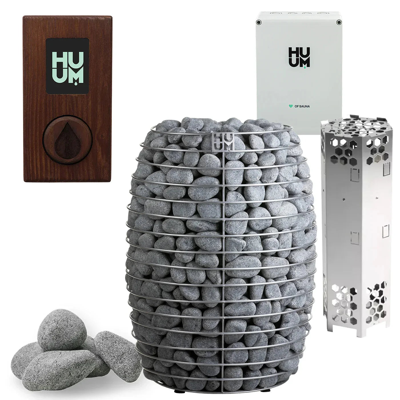 HUUM HIVE 18.0kW Electric Sauna Heater Package-HUUM-UKU Local with Wood Case-HQ Sauna