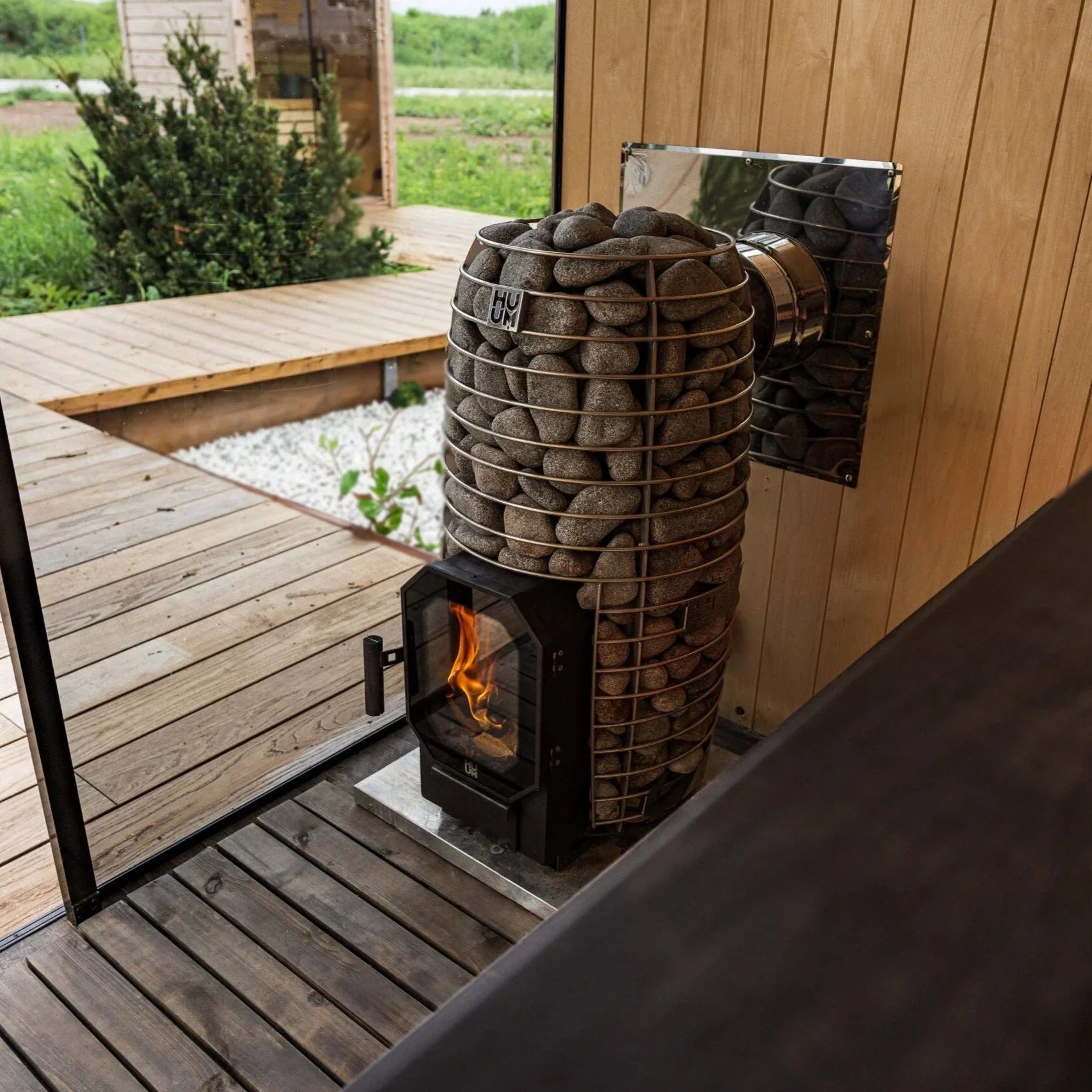 HUUM HIVE Flow LS Sauna Stove with Firebox Extension-HUUM-HQ Sauna