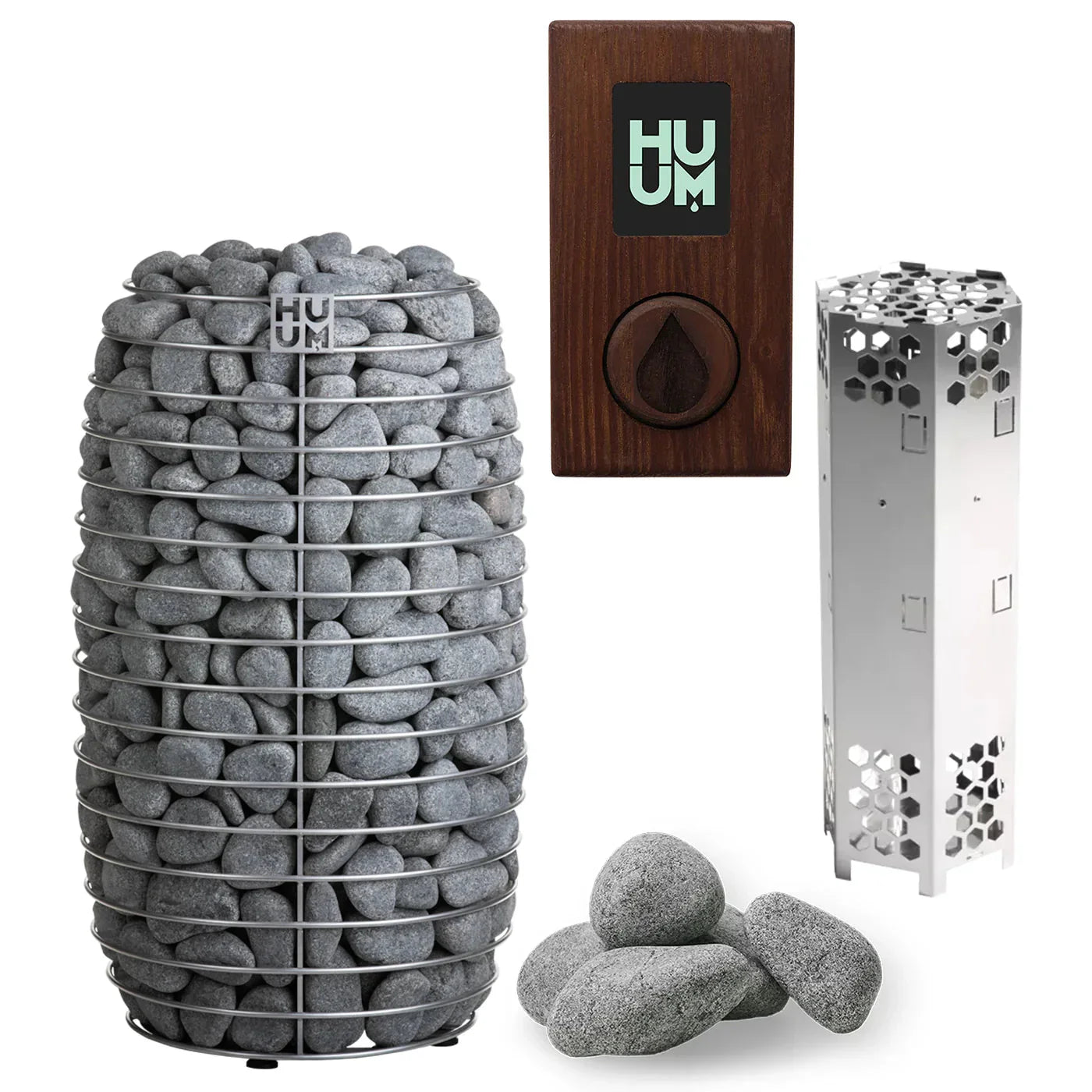 HUUM HIVE Mini 6.0kW Electric Sauna Heater Package-HUUM-UKU Local with Wood Case-HQ Sauna