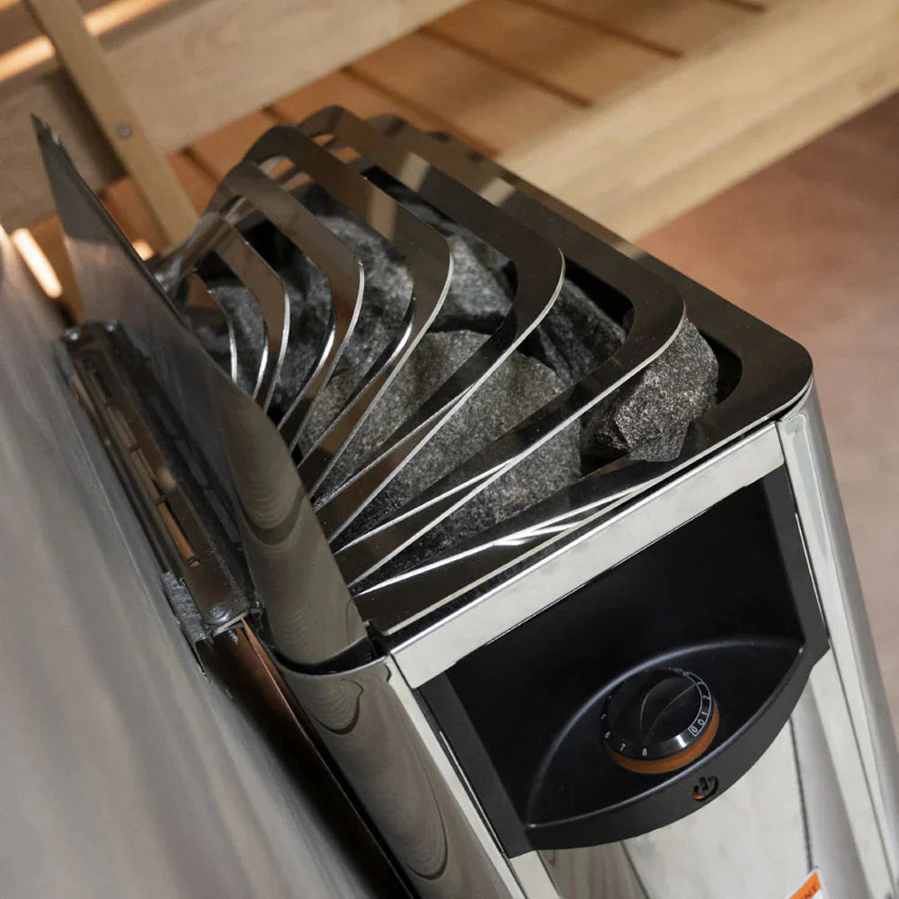 Harvia The Wall Series, 6kW, Stainless Steel Sauna Heater, 240V 1PH HSWS6U1B-Harvia-HQ Sauna