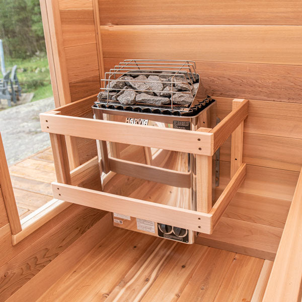Dundalk LeisureCraft CT Georgian 2-6 Person Cabin Sauna with Porch CTC88PE