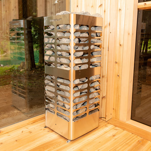 Dundalk LeisureCraft CT Georgian 2-6 Person Cabin Sauna with Porch CTC88PE