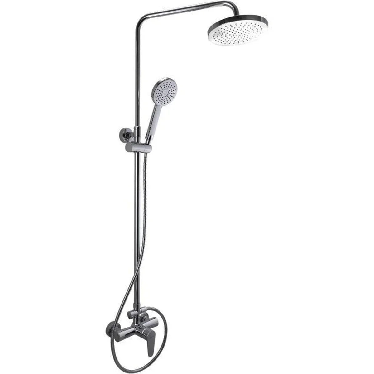 SaunaLife Barrel Shower Model R3, Rain-Series Outdoor Barrel Shower Kit 53"Wx90"H-SaunaLife-HQ Sauna