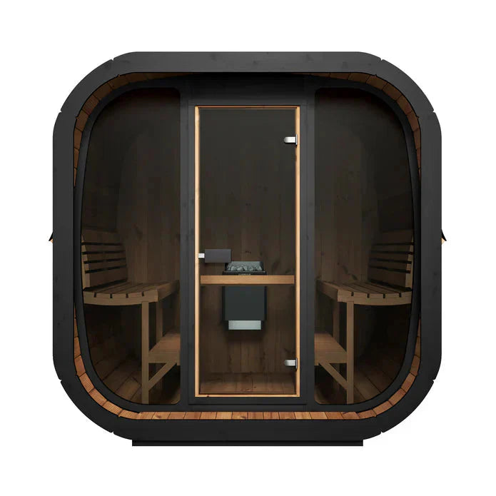 SaunaLife Model CL7G 6 Person Cube Series Outdoor Sauna Kit-SaunaLife-HQ Sauna