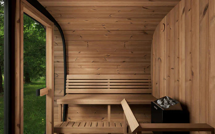 SaunaLife Model CL7G 6 Person Cube Series Outdoor Sauna Kit-SaunaLife-HQ Sauna