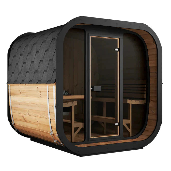 SaunaLife Model CL7G 6 Person Cube Series Outdoor Sauna Kit-SaunaLife-HQ Sauna