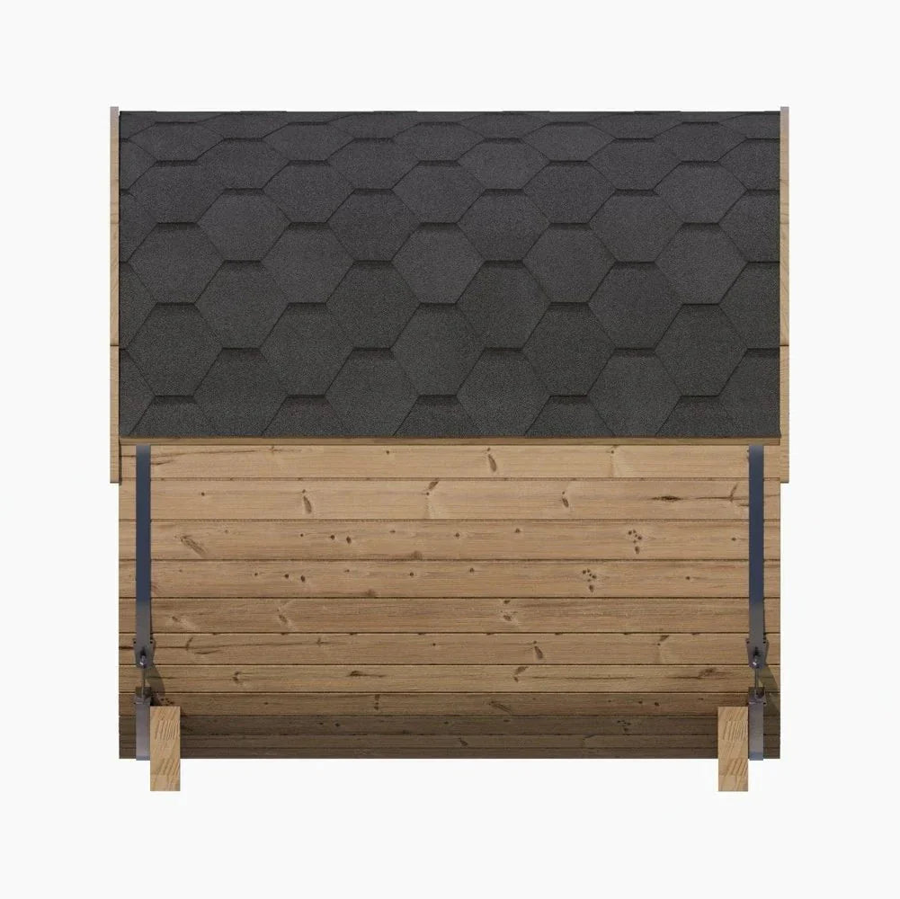 SaunaLife Model E7 4 Person Barrel Sauna-SaunaLife-HQ Sauna