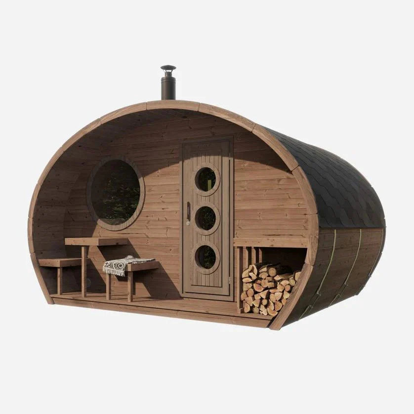SaunaLife Model G11 8 Person Garden Series Outdoor Sauna-SaunaLife-HQ Sauna