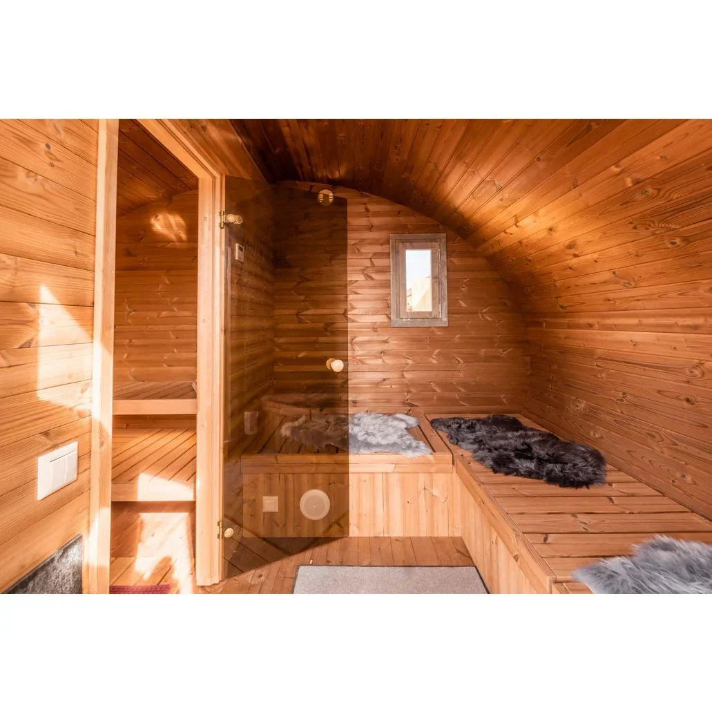 SaunaLife Model G11 8 Person Garden Series Outdoor Sauna-SaunaLife-HQ Sauna