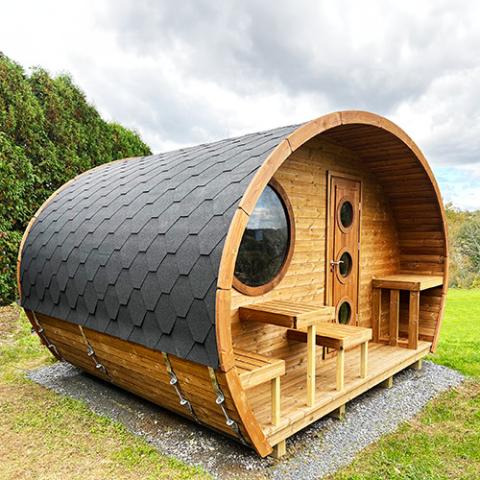 SaunaLife Model G11 8 Person Garden Series Outdoor Sauna-SaunaLife-HQ Sauna