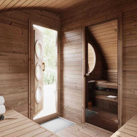 SaunaLife Model G11 8 Person Garden Series Outdoor Sauna-SaunaLife-HQ Sauna