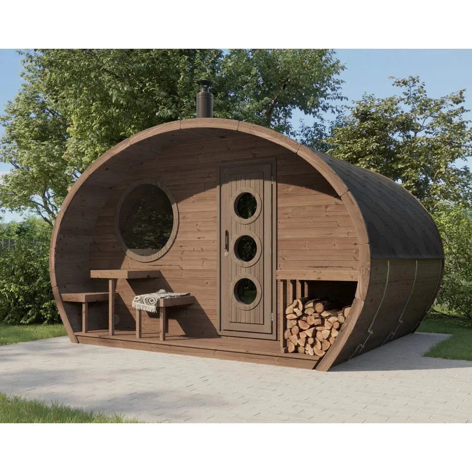SaunaLife Model G11 8 Person Garden Series Outdoor Sauna-SaunaLife-HQ Sauna