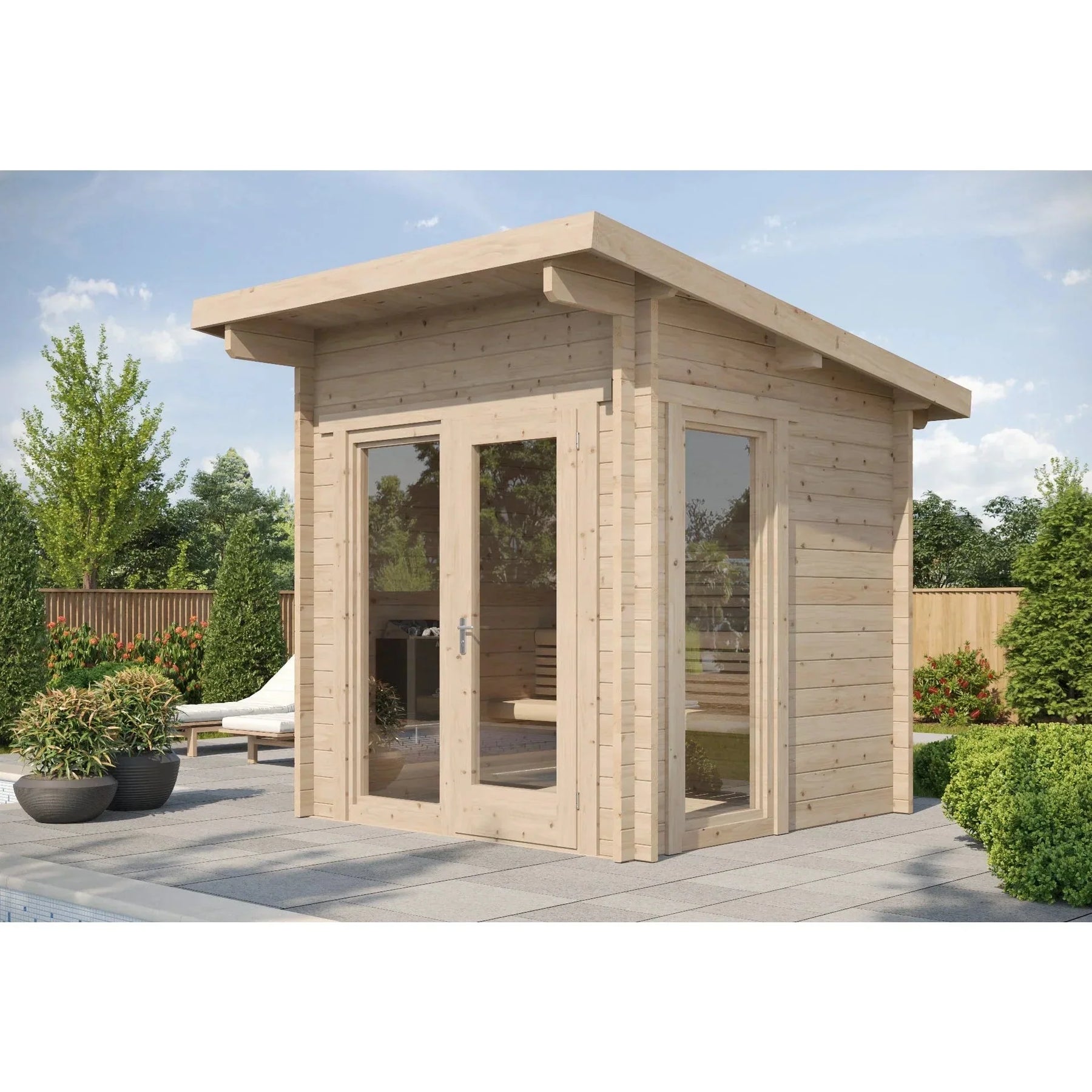 SaunaLife Model G4 6 Person Garden Series Outdoor Home Sauna Kit-SaunaLife-HQ Sauna