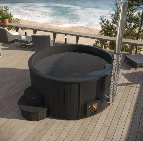 SaunaLife Model S4 Wood-Fired Hot Tub-SaunaLife-HQ Sauna