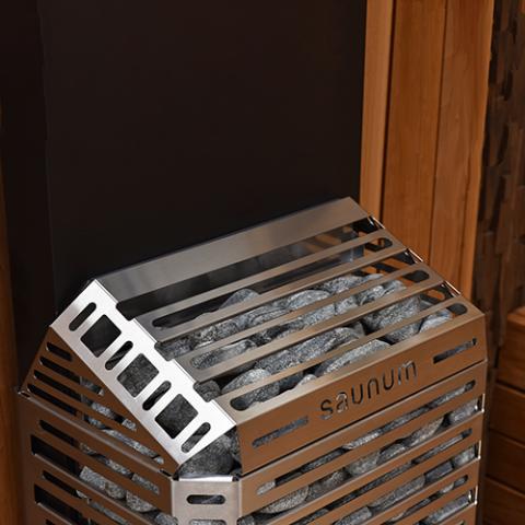 Saunum AIR 10 Sauna Heater, 9.6 kW w/ Climate Equalizer-Saunum-Black-HQ Sauna