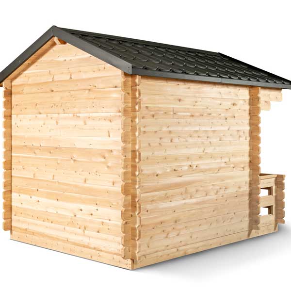 Dundalk LeisureCraft CT Georgian 2-6 Person Cabin Sauna with Porch CTC88PE