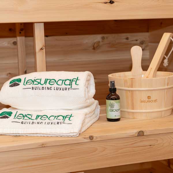 Dundalk LeisureCraft CT Georgian 2-6 Person Cabin Sauna with Porch CTC88PE
