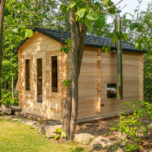 Dundalk LeisureCraft CT Georgian 2-6 Person Cabin Sauna with Changeroom CTC88CW