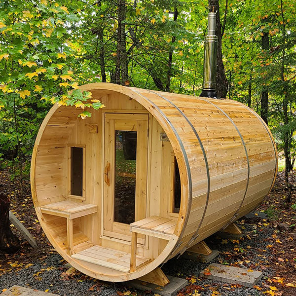 Dundalk LeisureCraft CT Tranquility 4-5 Person Barrel Sauna CTC2345E