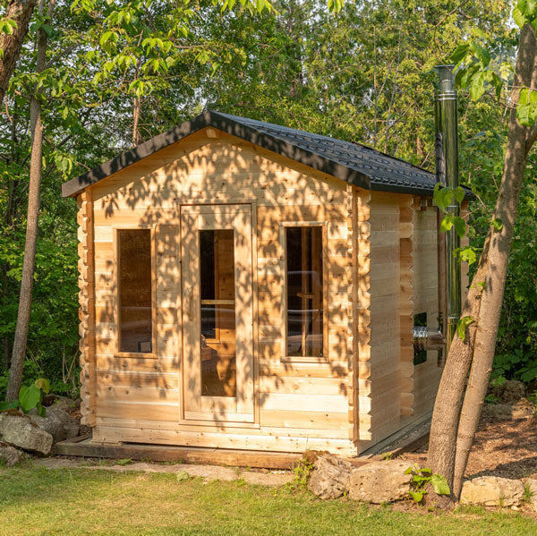 Dundalk LeisureCraft CT Georgian 2-6 Person Cabin Sauna with Changeroom CTC88CW