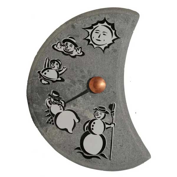 Dundalk LeisureCraft LUMIUKKO, Snowman Soapstone Thermometer 11013