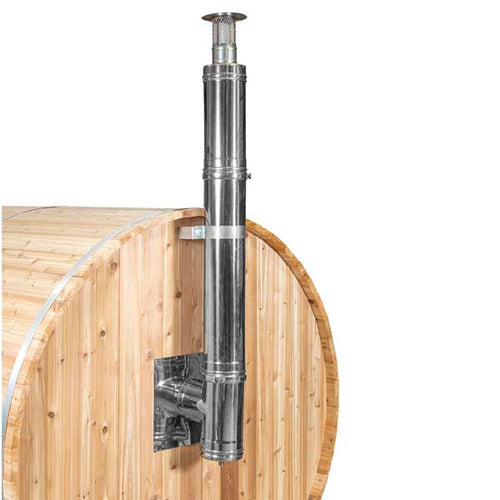 Dundalk LeisureCraft Chimney & Shields with Elbow for out the Back Wall (Huum Heater) BSB219