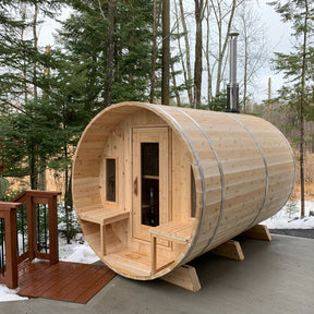 Dundalk LeisureCraft CT Tranquility 4-5 Person Barrel Sauna CTC2345W