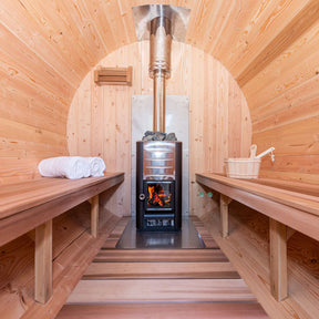 Dundalk LeisureCraft CT Tranquility 4-5 Person Barrel Sauna CTC2345E