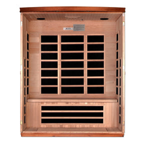 Dynamic Saunas "Lugano" 3-person Low EMF FAR Infrared Sauna DYN-6336-02-Dynamic Saunas-HQ Sauna