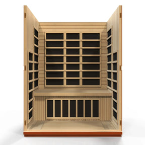 Dynamic Bellagio 3-person Low EMF (Under 8MG) FAR Infrared Sauna (Canadian Hemlock)-Dynamic Saunas-HQ Sauna