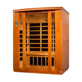 Dynamic Bellagio 3-person Low EMF (Under 8MG) FAR Infrared Sauna (Canadian Hemlock)-Dynamic Saunas-HQ Sauna