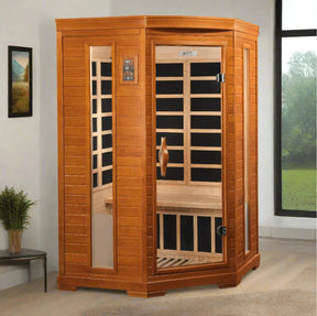 Dynamic "Heming" 2-person Corner Low EMF FAR Infrared Sauna-Dynamic Saunas-HQ Sauna