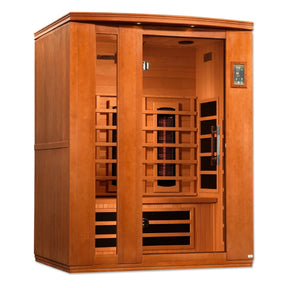 Dynamic Lugano 3-Person Full Spectrum Near Zero EMF (Under 2MG) FAR Infrared Sauna (Canadian Hemlock)-Dynamic Saunas-HQ Sauna