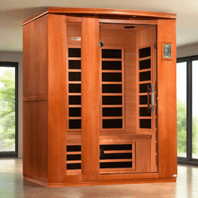 Dynamic Lugano 3-person Ultra Low EMF (Under 3MG) FAR Infrared Sauna (Canadian Hemlock)-Dynamic Saunas-HQ Sauna
