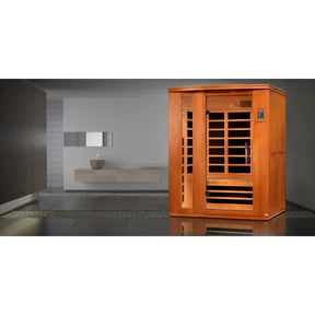 Dynamic Lugano 3-person Ultra Low EMF (Under 3MG) FAR Infrared Sauna (Canadian Hemlock)-Dynamic Saunas-HQ Sauna