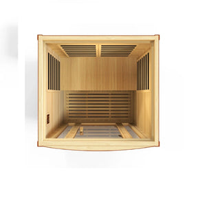 Dynamic "San Marino" 2-person Low EMF FAR Infrared Sauna DYN-6210-01-Dynamic Saunas-HQ Sauna