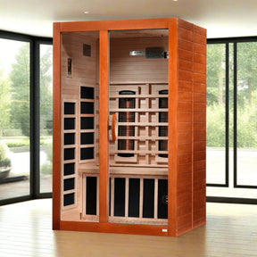Dynamic "Santiago" 2-person Full Spectrum Near Zero EMF FAR Infrared Sauna DYN-6210-01-Dynamic Saunas-HQ Sauna